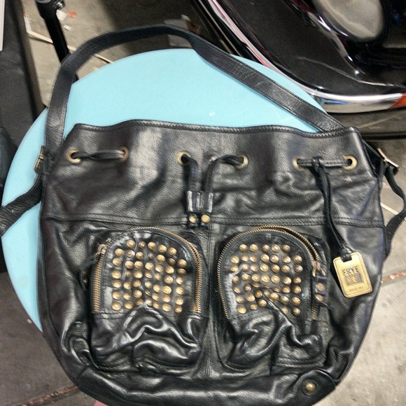 Frye Leather Studded Shoulder Bag - Picture 5 of 8